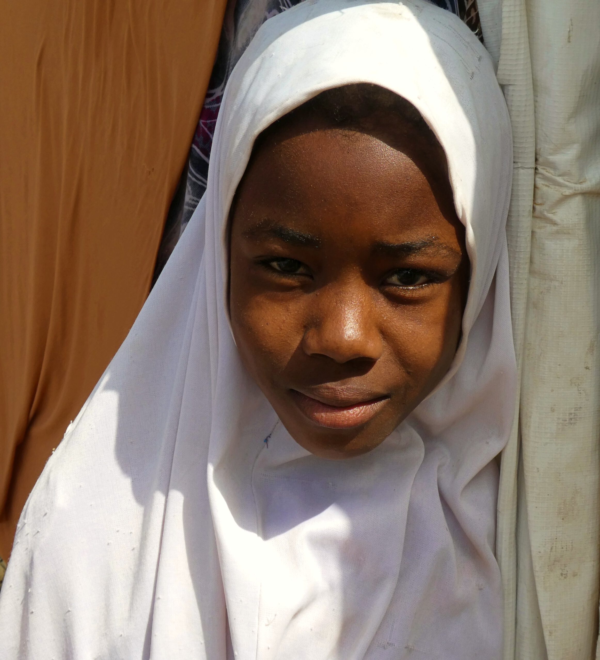 Una niña musulmana en Maiduguri