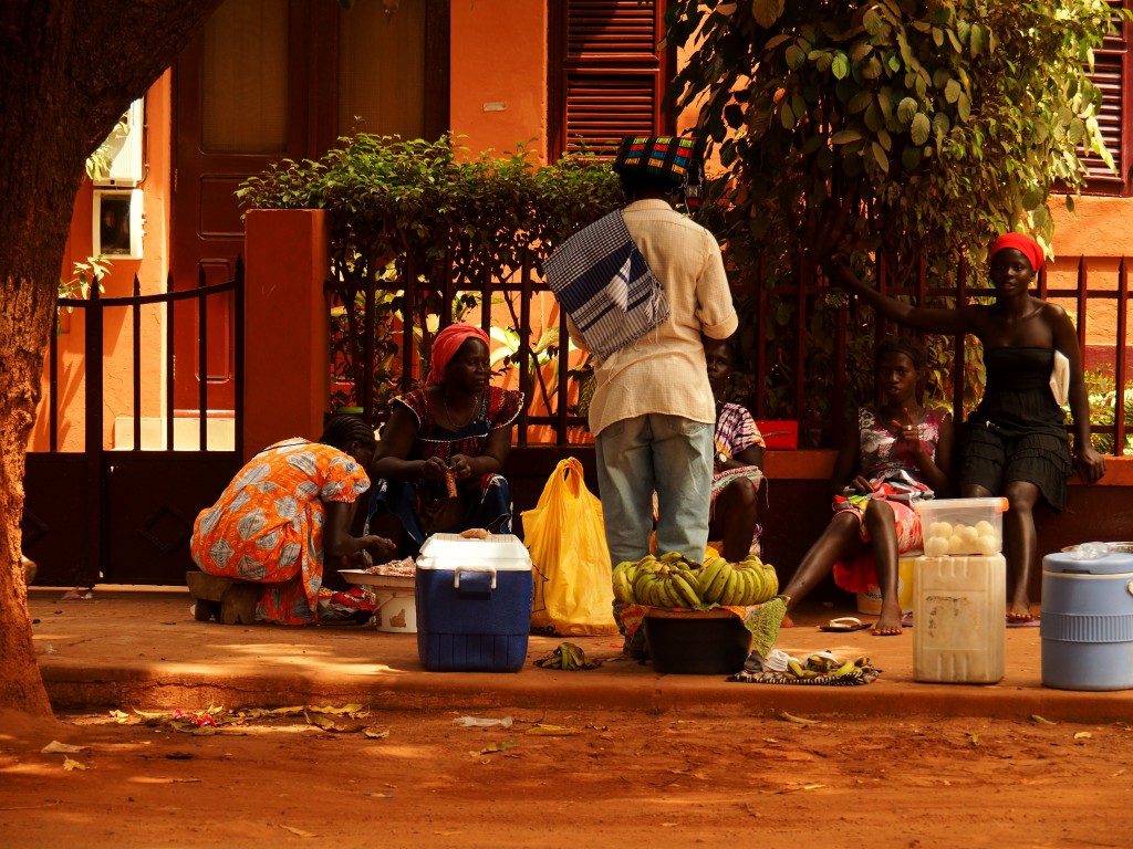 Vendedores en Bissau