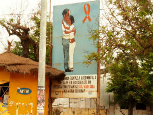 cartel de prevencion en Bissau