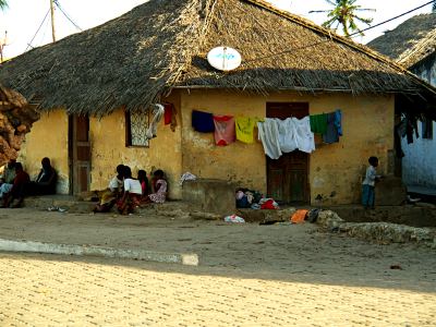 Una casa de la Isla de Mozambique