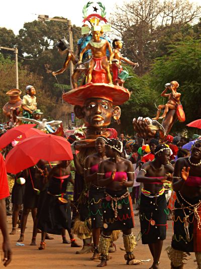 El desfile del Carnaval de Bissau