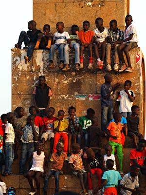 Niños en Bissau 