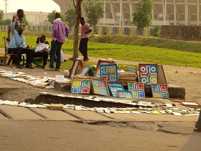 Una calle de Kinshasa