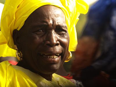 Una mujer senegalesa en Thies 