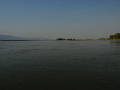 El río Zambeze en Mana Pools