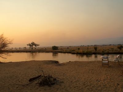 El sol duerme en el Zambeze