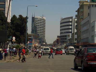 Harare, la capital de Zimbabue