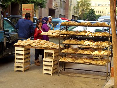 Una panadería del barrio en El Cairo 