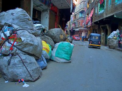 Nuevas calles en la ciudad de la basura de El Cairo