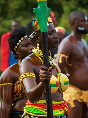 Diferentes momentos del Carnaval de Bissau