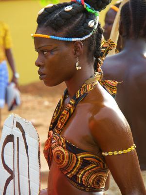 Una de las bellezas del Carnaval de Bissau