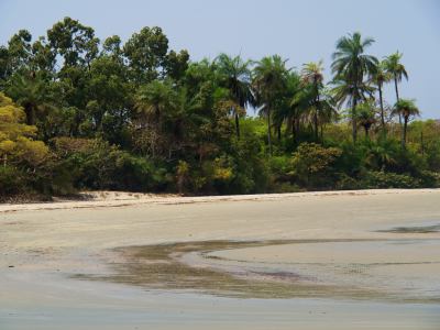 Una playa de la Isla de Orango