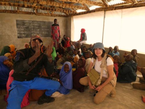 La escuela del campo de refugiados en Maiduguri