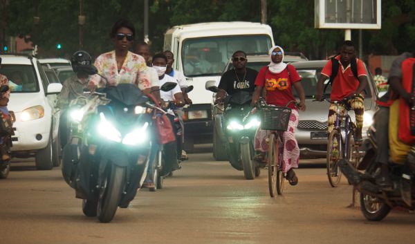 Una calle de Guagua en Burkina Faso