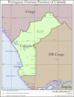 La Cabinda provincia de Angola