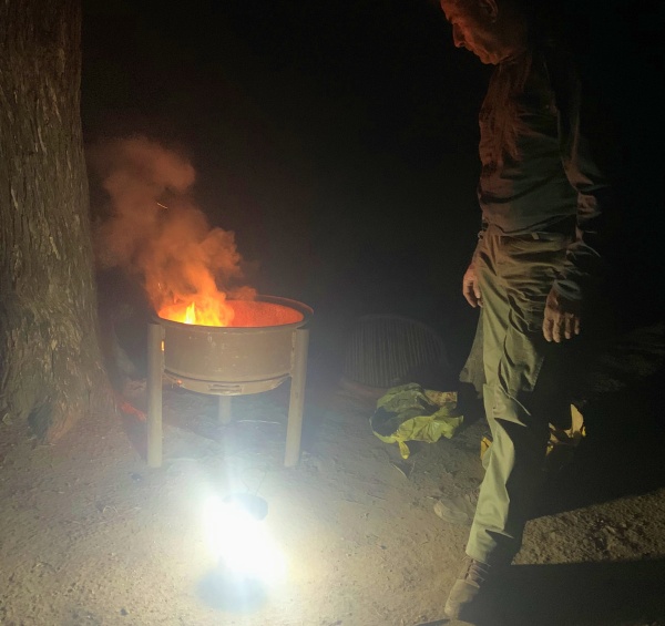 Barbacoa en el Wildlife Camp en South Luangwa National Park Zambia